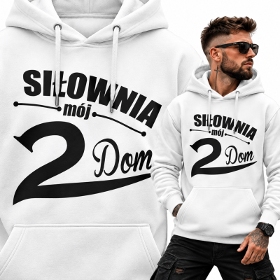 BLUZA Z KAPTUREM NA SIŁOWNIĘ  SIŁOWNIA